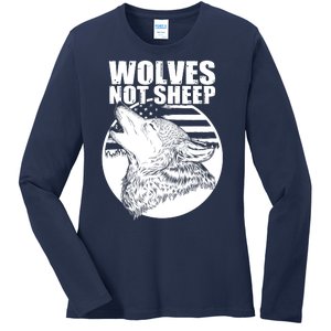 Wolves Not Sheep Ladies Long Sleeve Shirt