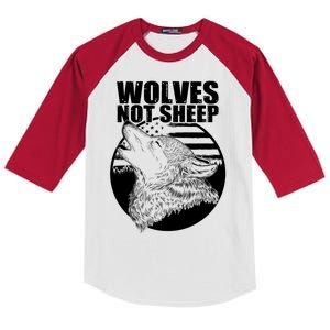 Wolves Not Sheep Kids Colorblock Raglan Jersey