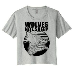 Wolves Not Sheep Women's Crop Top Tee