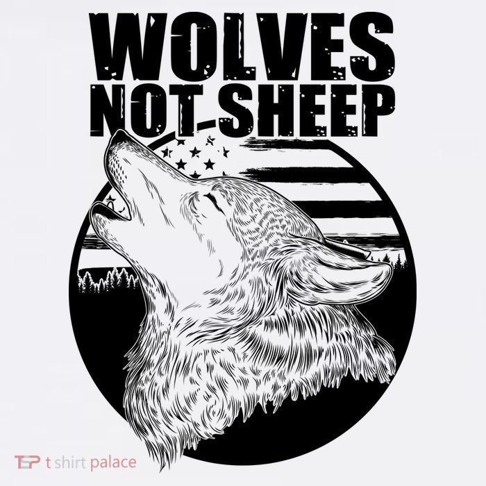 Wolves Not Sheep Garment-Dyed Sweatshirt