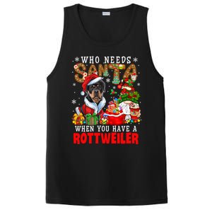 Who Needs Santa When You Have A Rottweiler Xmas Gnomes Gift PosiCharge Competitor Tank