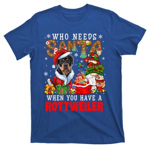 Who Needs Santa When You Have A Rottweiler Xmas Gnomes Gift T-Shirt