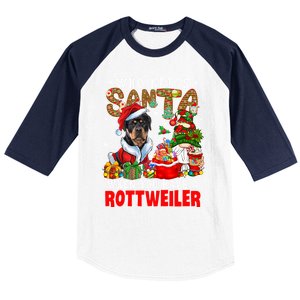 Who Needs Santa When You Have A Rottweiler Xmas Gnomes Gift Baseball Sleeve Shirt