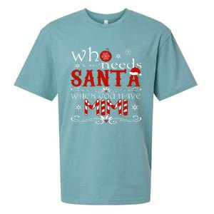 Who Needs Santa When You Have Mimi Gift Christmas Sueded Cloud Jersey T-Shirt