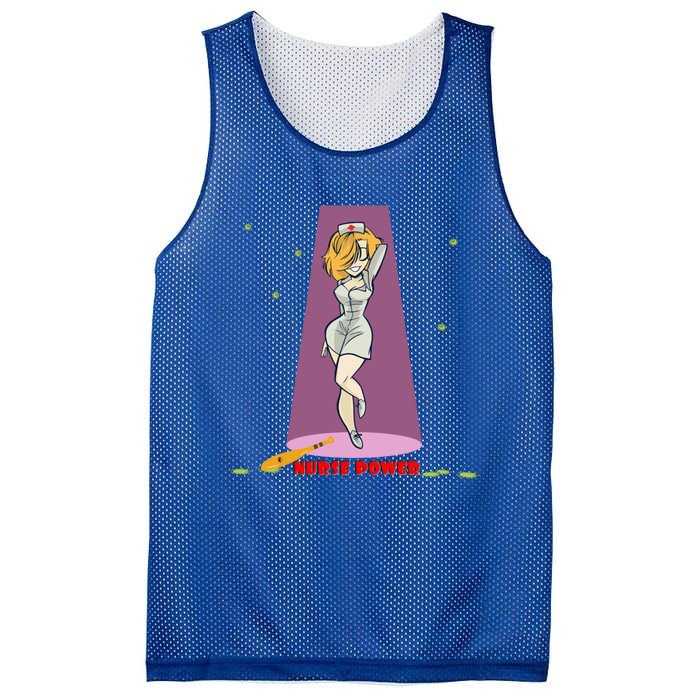 Wo Nurse Superpower Gift Mesh Reversible Basketball Jersey Tank