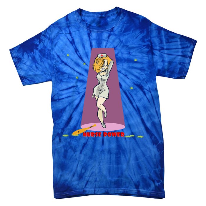 Wo Nurse Superpower Gift Tie-Dye T-Shirt