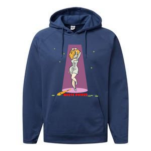 Wo Nurse Superpower Gift Performance Fleece Hoodie