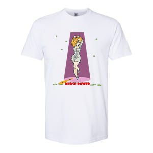 Wo Nurse Superpower Gift Softstyle CVC T-Shirt