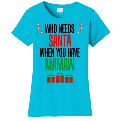 Who Needs Santa When You Have Mamaw Gift Women's T-Shirt