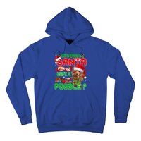 Who Needs Santa When You Have A Poodle Santa Xmas Pajama Gift Hoodie