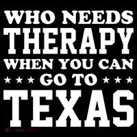Who Needs Therapy When You Can Go To Texas Pom Pom 12in Knit Beanie