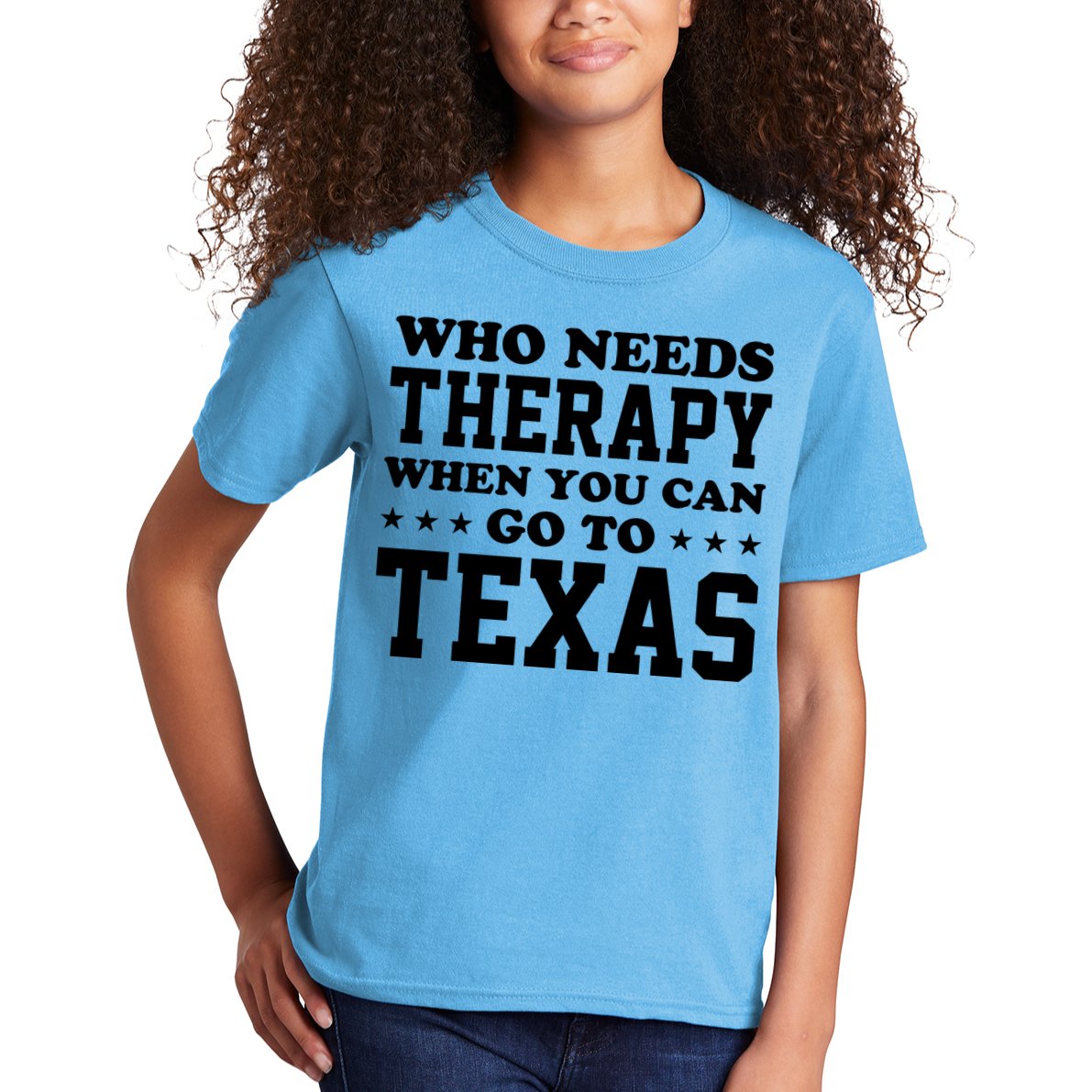 Who Needs Therapy When You Can Go To Texas Kids T-Shirt