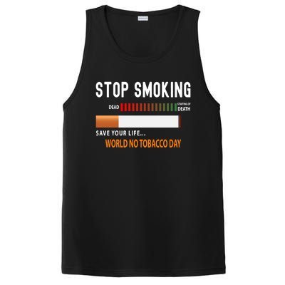 World No Tobacco Day Quit Smoking Funny Gift PosiCharge Competitor Tank