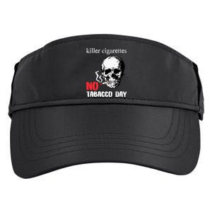 World No Tobacco Day Skull Smoking Gift Idea Gift Adult Drive Performance Visor