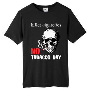 World No Tobacco Day Skull Smoking Gift Idea Gift Tall Fusion ChromaSoft Performance T-Shirt