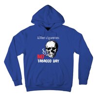 World No Tobacco Day Skull Smoking Gift Idea Gift Hoodie