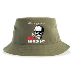 World No Tobacco Day Skull Smoking Gift Idea Gift Sustainable Bucket Hat