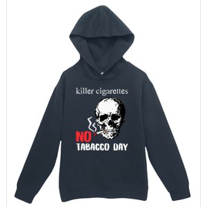 World No Tobacco Day Skull Smoking Gift Idea Gift Urban Pullover Hoodie