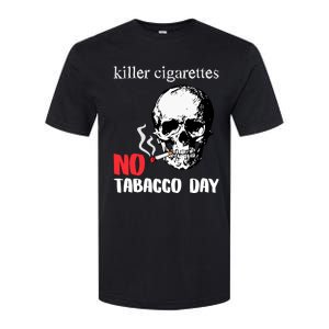 World No Tobacco Day Skull Smoking Gift Idea Gift Softstyle CVC T-Shirt