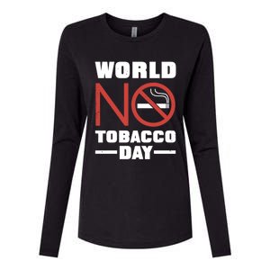 World No Tobacco Day: No Smoking Cool Gift Womens Cotton Relaxed Long Sleeve T-Shirt