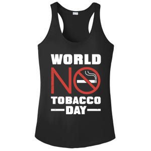 World No Tobacco Day: No Smoking Cool Gift Ladies PosiCharge Competitor Racerback Tank