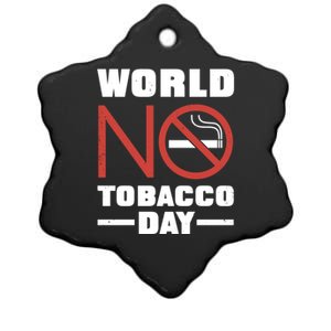 World No Tobacco Day: No Smoking Cool Gift Ceramic Star Ornament