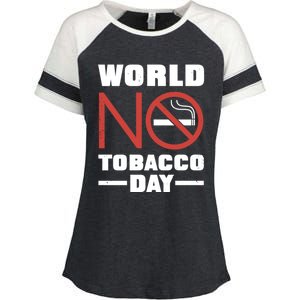 World No Tobacco Day: No Smoking Cool Gift Enza Ladies Jersey Colorblock Tee