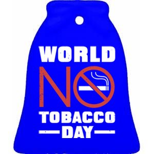 World No Tobacco Day: No Smoking Cool Gift Ceramic Bell Ornament