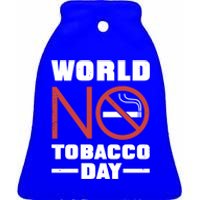 World No Tobacco Day: No Smoking Cool Gift Ceramic Bell Ornament