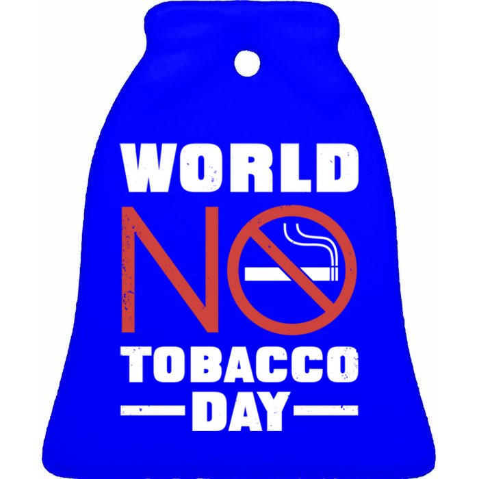 World No Tobacco Day: No Smoking Cool Gift Ceramic Bell Ornament