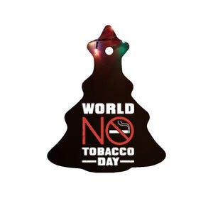 World No Tobacco Day: No Smoking Cool Gift Ceramic Tree Ornament