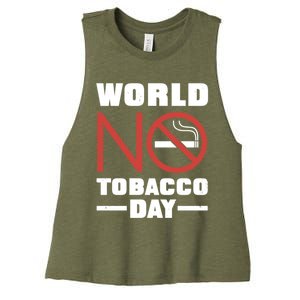 World No Tobacco Day: No Smoking Cool Gift Women's Racerback Cropped Tank