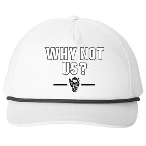 Why Not Us? North Carolina State Snapback Five-Panel Rope Hat