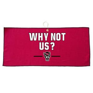 Why Not Us? North Carolina State Large Microfiber Waffle Golf Towel