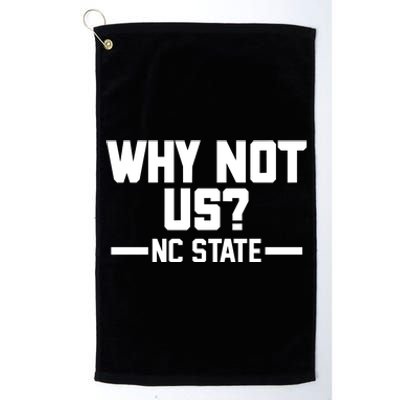 Why Not Us Nc State Sports Fan Platinum Collection Golf Towel