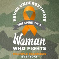 Wo Never Underestimate A Fights Multiple Sclerosis Gift Legacy Tie Dye Trucker Hat