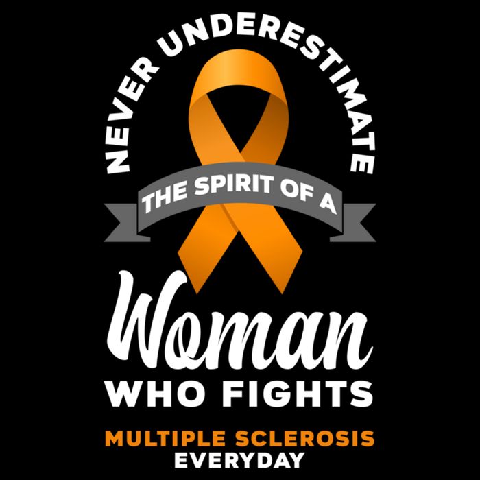 Wo Never Underestimate A Fights Multiple Sclerosis Gift Cooling Performance Long Sleeve Crew