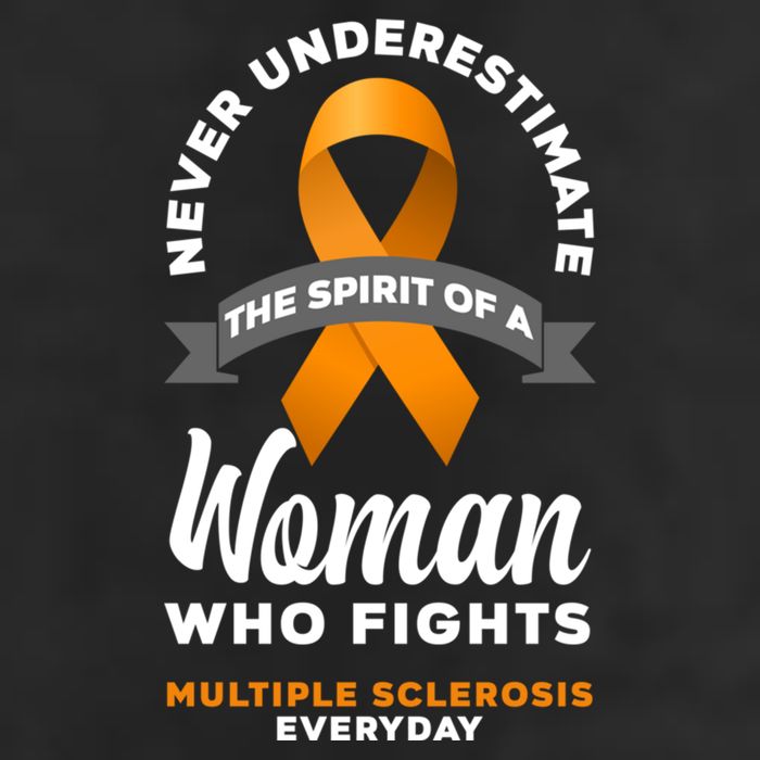 Wo Never Underestimate A Fights Multiple Sclerosis Gift Golf Towel