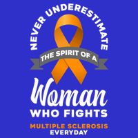 Wo Never Underestimate A Fights Multiple Sclerosis Gift Magnet