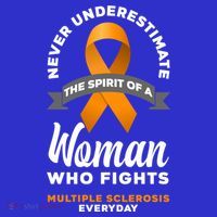 Wo Never Underestimate A Fights Multiple Sclerosis Gift Baby Bodysuit