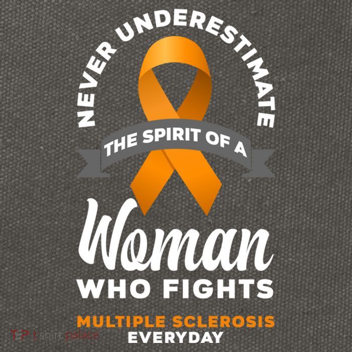 Wo Never Underestimate A Fights Multiple Sclerosis Gift Cotton Canvas Backpack