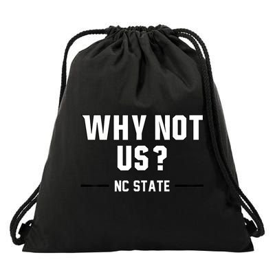 Why Not Us Nc State Drawstring Bag