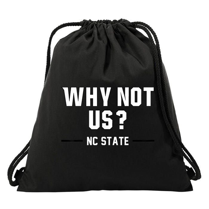 Why Not Us Nc State Drawstring Bag