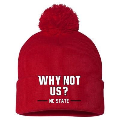Why Not Us Nc State Pom Pom 12in Knit Beanie