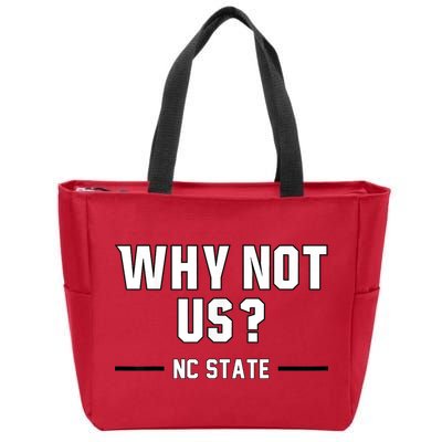 Why Not Us Nc State Zip Tote Bag