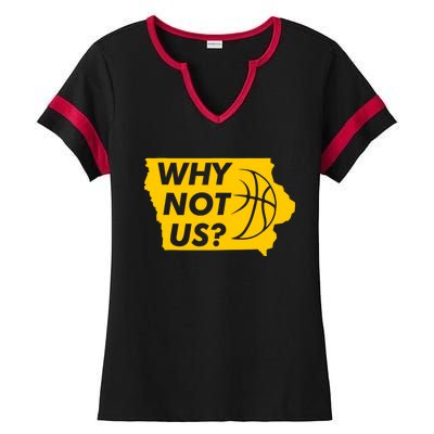 Why Not Us Iowa Ladies Halftime Notch Neck Tee