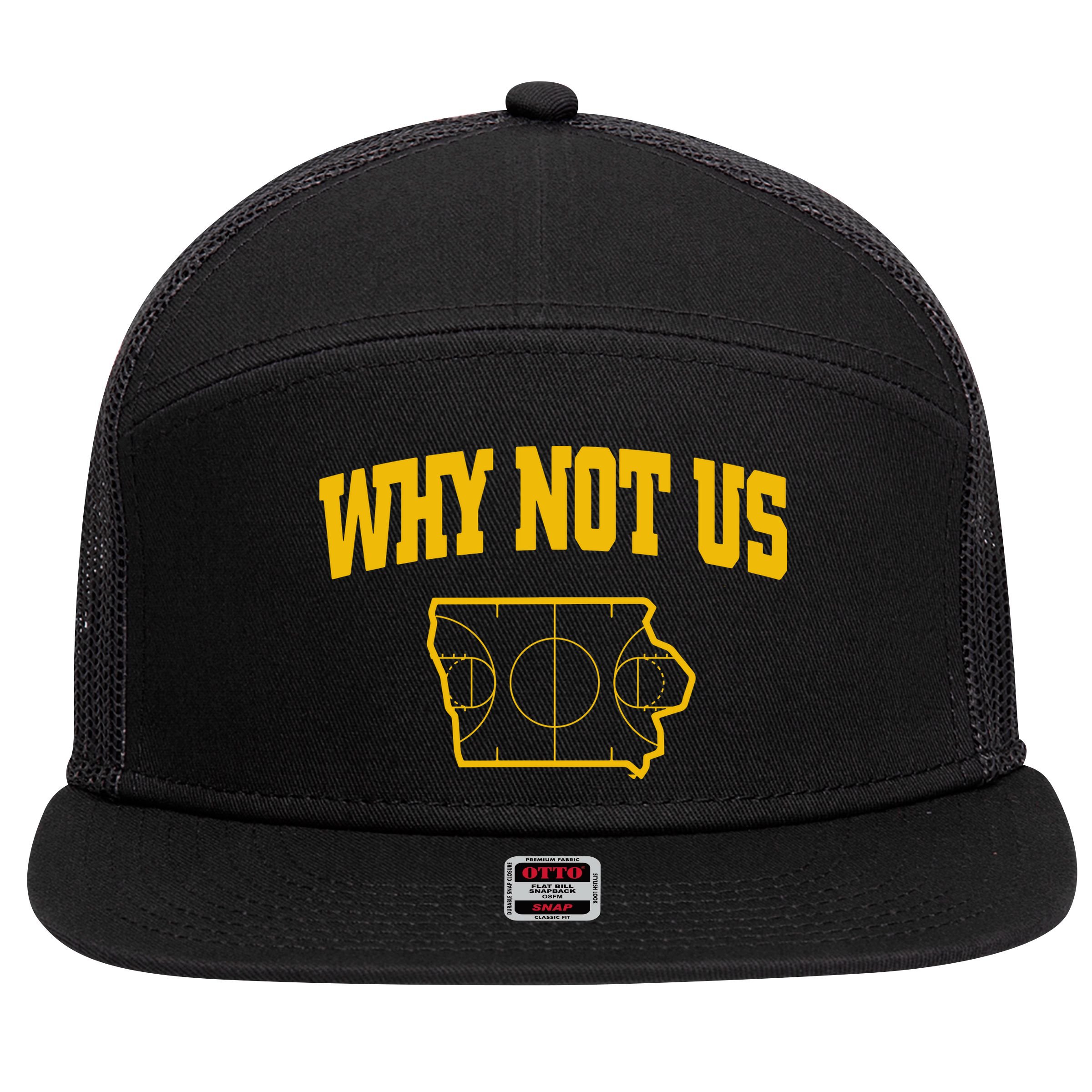 Why Not Us Iowa 7 Panel Mesh Trucker Snapback Hat