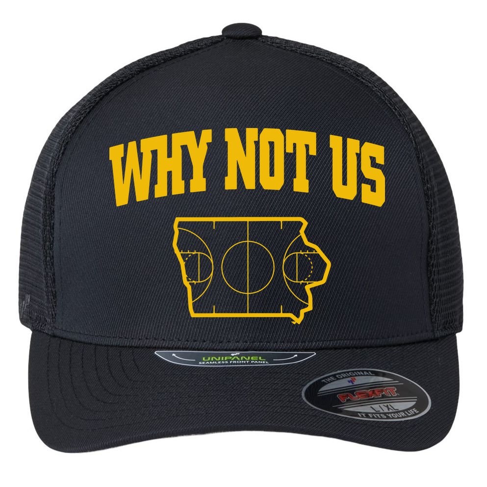 Why Not Us Iowa Flexfit Unipanel Trucker Cap