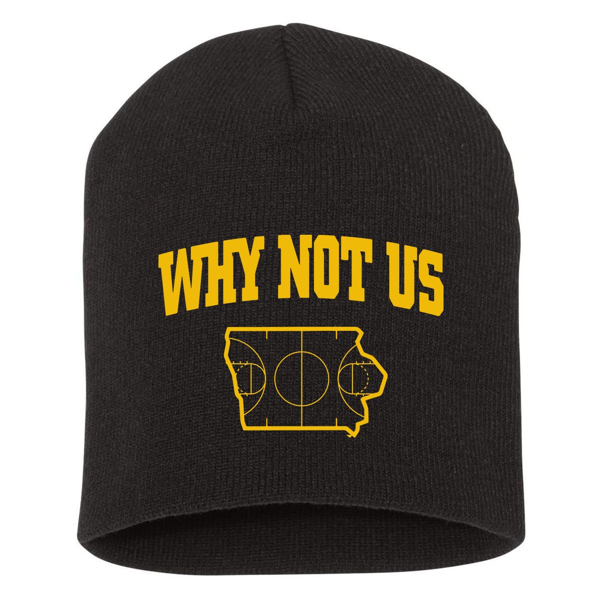 Why Not Us Iowa Short Acrylic Beanie