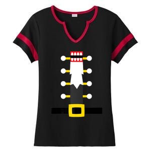 Wooden Nutcracker Uniform Holiday Pajama Dress Up A Ladies Halftime Notch Neck Tee